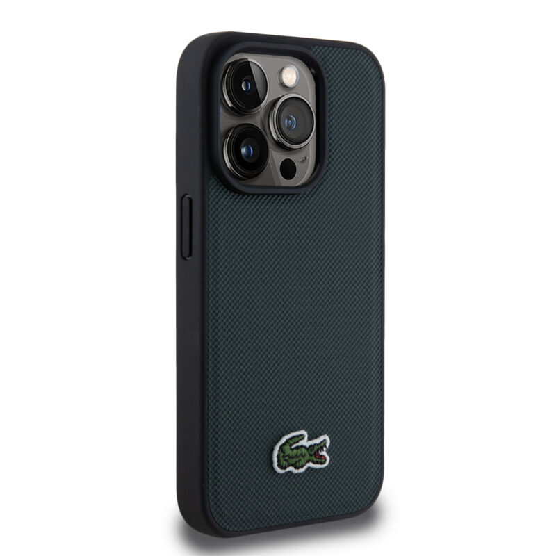 Lacoste Magsafe Iconic Petit Pique Θήκη προστασίας από Δερματίνη με κεντημένο Logo για iPhone 15 Pro (Sinople/Green) - Image 5