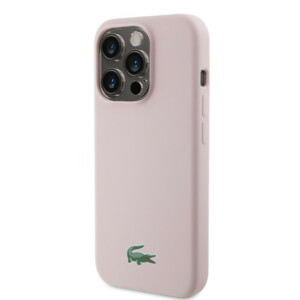 Lacoste Magsafe Croc Logo Hard Case Θήκη προστασίας από Σιλικόνη για iPhone 15 Pro (Ροζ) - Image 3