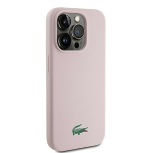 Lacoste Magsafe Croc Logo Hard Case Θήκη προστασίας από Σιλικόνη για iPhone 15 Pro (Ροζ) - Image 5
