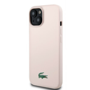 Lacoste Magsafe Croc Logo Hard Case Θήκη προστασίας από Σιλικόνη για iPhone 15 (Ροζ) - Image 3