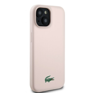 Lacoste Magsafe Croc Logo Hard Case Θήκη προστασίας από Σιλικόνη για iPhone 15 (Ροζ) - Image 5