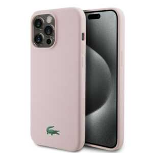 Lacoste Magsafe Croc Logo Hard Case Θήκη προστασίας από Σιλικόνη για iPhone 15 Pro Max (Ροζ) - Image 2