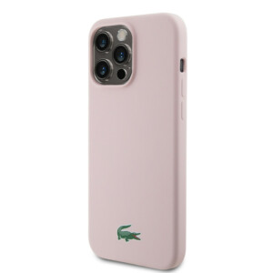 Lacoste Magsafe Croc Logo Hard Case Θήκη προστασίας από Σιλικόνη για iPhone 15 Pro Max (Ροζ) - Image 3