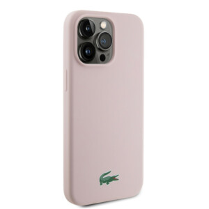 Lacoste Magsafe Croc Logo Hard Case Θήκη προστασίας από Σιλικόνη για iPhone 15 Pro Max (Ροζ) - Image 5