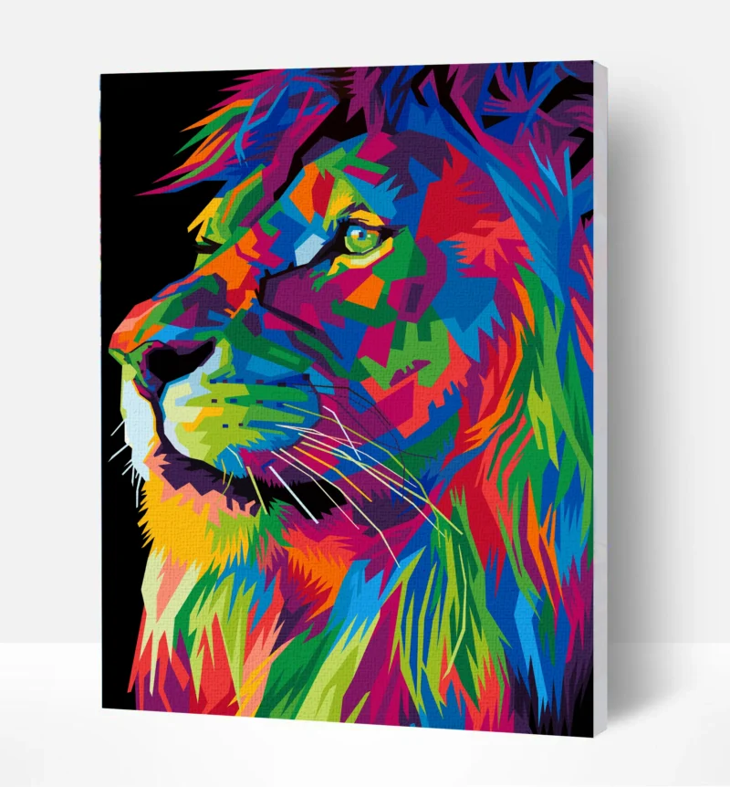 Splat Planet Σετ Ζωγραφικής με Αριθμούς "Lion" σε Καμβά με Τελάρο 30x40cm - Image 4