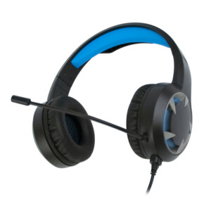 NGS GHX-510 Over Ear Gaming Headset με LED Lights & Volume Control, USB / 3.5mm, σε μαύρο/μπλε χρώμα - Image 4