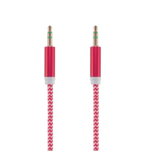 Tellur Auxiliary Audio Cable Στερεοφωνικό καλώδιο ήχου Αρσενικό/Αρσενικό μήκους 1 μέτρου σε κόκκινο - Image 3