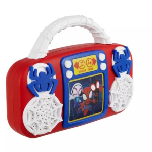 eKids Spidey and His Amazing Friends Boombox Karaoke & Ασύρματο Μικρόφωνο για παιδιά με ενσωματωμένη μουσική, φωτισμό, Sound Effects (SA-110)  (Κόκκινο/Μπλε) - Image 4