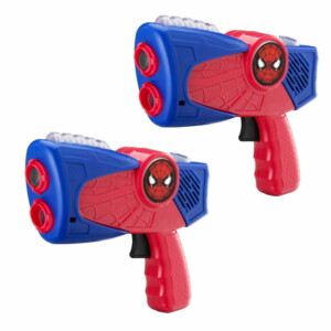 eKids Spiderman Σετ 2 Laser Tag Blasters για παιδιά & ενήλικες με φωτισμό και δόνηση με εμβέλεια 30 μέτρων (SM-174) (Κόκκινο/Μπλε) - Image 5