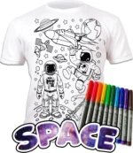 Splat Planet Πλενόμενο T-Shirt Ζωγραφικής "Space" με Μαρκαδόρους (7-8 Ετών) - Image 3