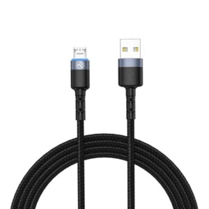 Tellur - Micro USB Cable 3A - Black - Καλώδιο δεδομένων USB σε Micro USB με φως LED