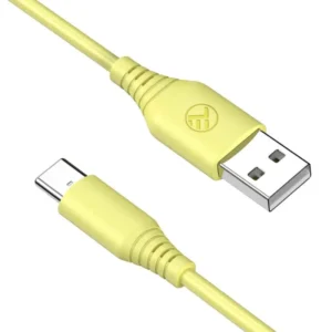 Tellur Σιλικονούχο Καλώδιο USB‑A σε USB‑C, 3 A, 1 m – Κίτρινο - Image 4