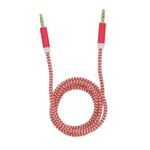Tellur Auxiliary Audio Cable Στερεοφωνικό καλώδιο ήχου Αρσενικό/Αρσενικό μήκους 1 μέτρου σε κόκκινο - Image 2