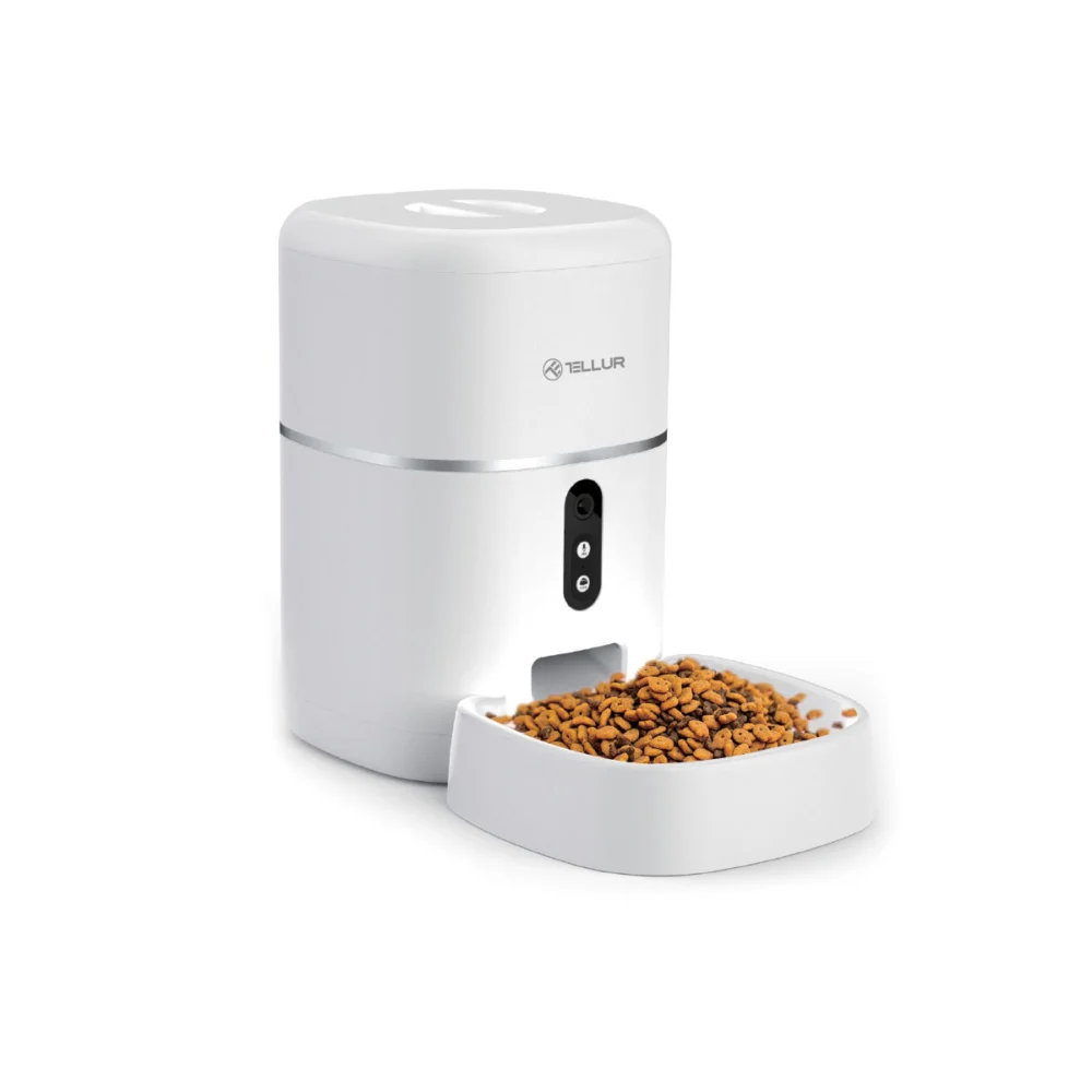 Tellur Smart WiFi Pet Feeder 4L & UltraHD Camera Έξυπνη τηλεχειριζόμενη WiFi Ποτίστρα/ταΐστρα 4 λίτρων Γάτας/Σκύλου με ενσωματωμένη κάμερα σε χρώμα λευκό Tellur Smart WiFi Pet Feeder 4L & UltraHD Camera Έξυπνη τηλεχειριζόμενη WiFi Ποτίστρα/ταΐστρα 4 λίτρων Γάτας/Σκύλου με ενσωματωμένη κάμερα σε χρώμα λευκό