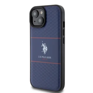 U.S. Polo Assn. HC PU Pattern Stripe – Θήκη προστασίας από σιλικόνη iPhone 15 (Navy – USHCP15SPTRV) - Image 3