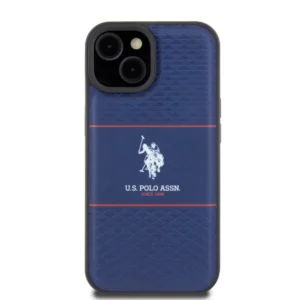 U.S. Polo Assn. HC PU Pattern Stripe – Θήκη προστασίας από σιλικόνη iPhone 15 (Navy – USHCP15SPTRV) - Image 4