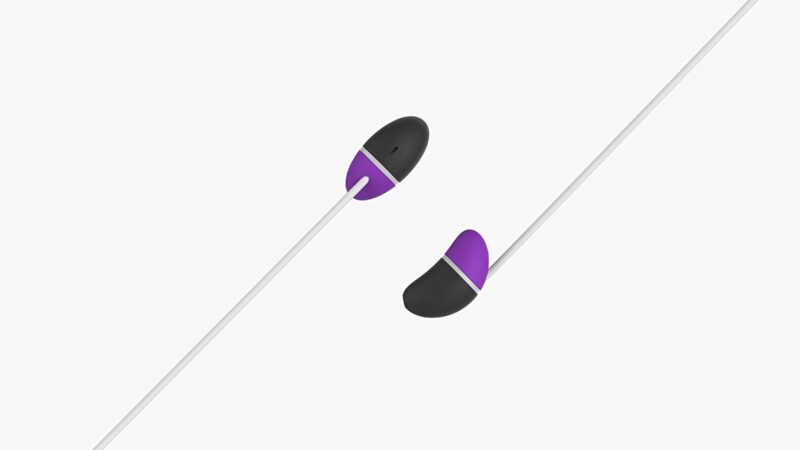 DesignNest earBeans |nano| Ελαφριά ακουστικά σε σχήμα φασολιού (Orchid Purple) - Image 3