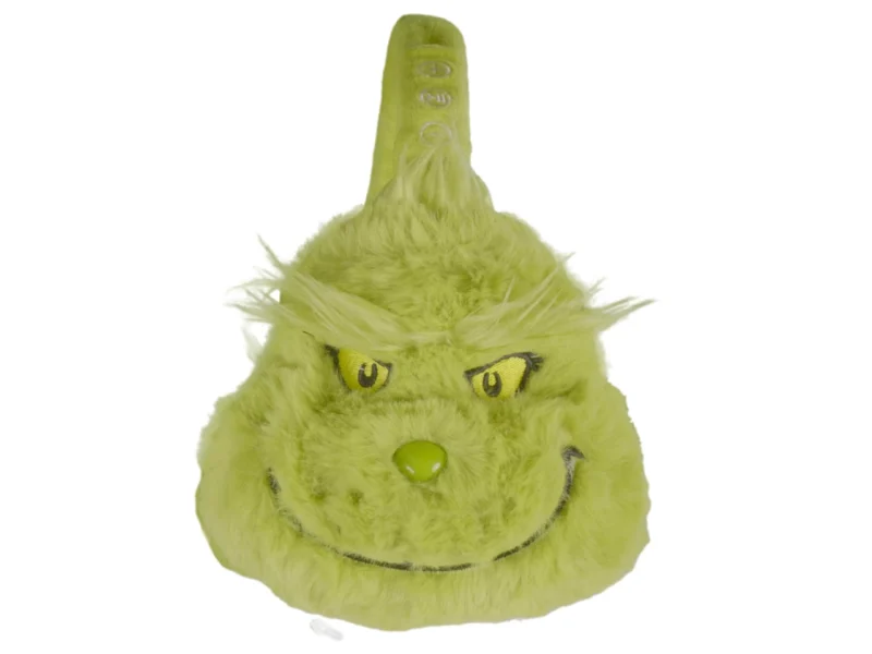 Lazerbuilt Grinch Plush Bluetooth Headphones – Ασύρματα Παιδικά Ακουστικά με Μικρόφωνο – Ζεστός ήχος, χριστουγεννιάτικο πνεύμα! - Image 5