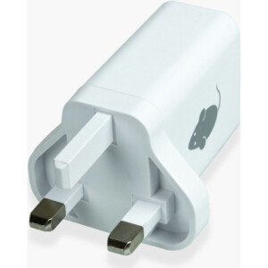 GREEN MOUSE - Dual USB Charger 2.4A - UK Plug - White - Image 2