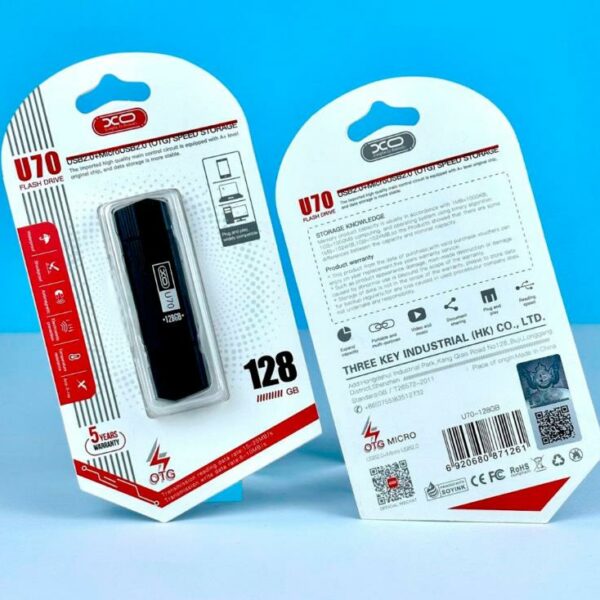 XO - U70 USB & Micro Usb Storage Flash Drive - 128GB