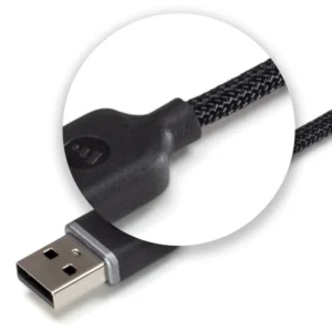 Mophie Charge Stream® Καλώδιο φόρτισης Lightning to USB-C (1 μέτρο – μαύρο braided) - Image 4