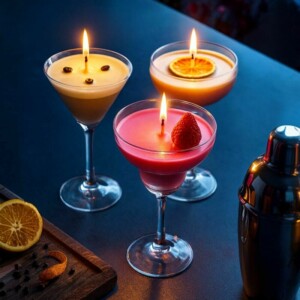 mm Cocktail Candle Set – Σετ 3 Αρωματικά Κεριά σε Σχήμα Κοκτέιλ (Pornstar Martini, Espresso Martini, Daiquiri) - Image 5