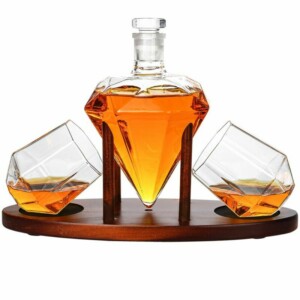 Deluxe Diamond Decanter Set - Σετ Κρυστάλλινης Καράφας Deluxe Diamond