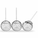 Disco Ball Cups – Σετ Ποτηριών Ντισκομπάλες – Σετ των 3 - Image 2
