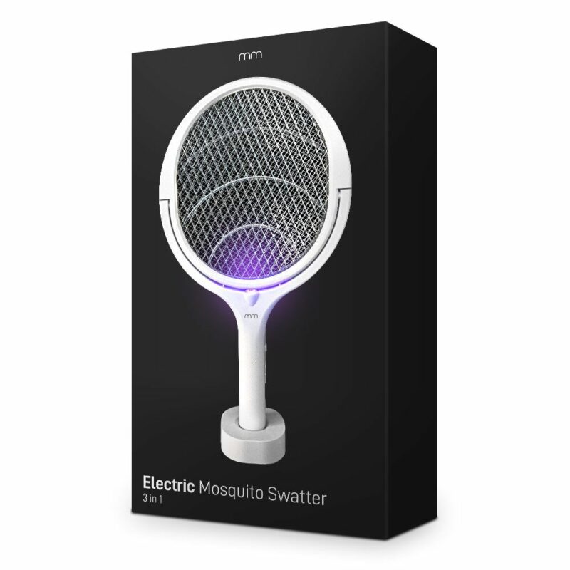 Electric Mosquito Swatter – 3 σε 1 Ηλεκτρική Ρακέτα Κουνουπιών με Λειτουργία Παγίδας και Βάση Φόρτισης - Image 3