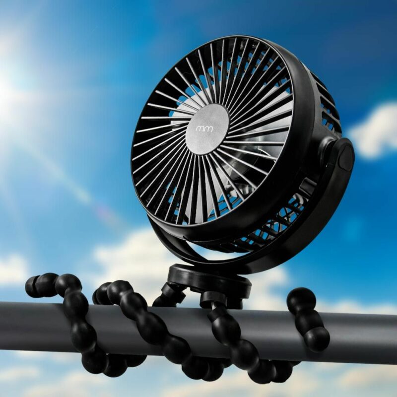 Flex Fan – Φορητός Ανεμιστήρας με Ενσωματωμένο Power Bank και Ευέλικτη Βάση - Image 4