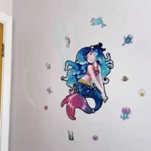 HoloToyz – Majestic Mermaid AR Wall Decals Τεράστιο Αυτοκόλλητο Τοίχου Επαυξημένης πραγματικότητας με εικόνες που ζωντανεύουν σε κινούμενα σχέδια - Image 5