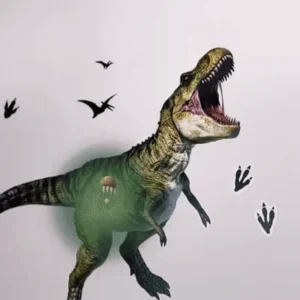 HoloToyz – Mighty T-Rex AR Wall Decals Τεράστιο Αυτοκόλλητο Τοίχου Επαυξημένης πραγματικότητας με εικόνες που ζωντανεύουν σε κινούμενα σχέδια - Image 5