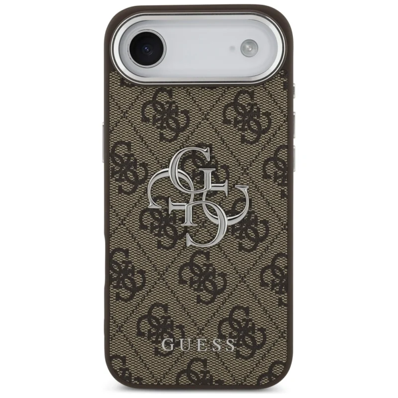 Guess 4G Big 4G Classic Logo case for iPhone 17 Air - brown and silver - Θήκη προστασίας iPhone 17 Air σε Καφέ- Ασημί χρώμα - Image 4