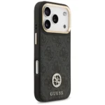 Guess - 4G Big Logo Strass with stripes MagSafe case for iPhone 17 Pro - Black - Θήκη Προστασίας για iPhone 17 Pro σε Μαύρο Χρώμα - Image 3