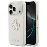 Guess - Pu Fw Resin Logo iPhone 17 Pro - Beige - Θήκη προστασίας iPhone 17 Pro