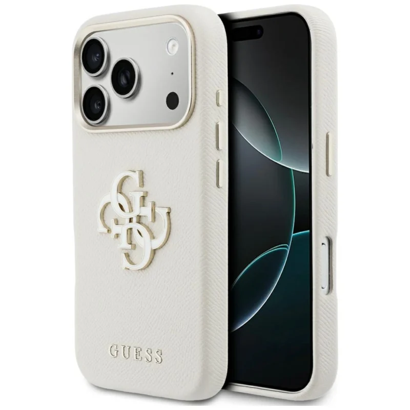 Guess - Pu Fw Resin Logo iPhone 17 Pro - Beige - Θήκη προστασίας iPhone 17 Pro - Image 2