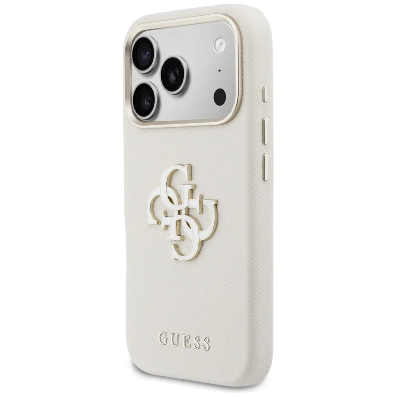 Guess - Pu Fw Resin Logo iPhone 17 Pro - Beige - Θήκη προστασίας iPhone 17 Pro - Image 5