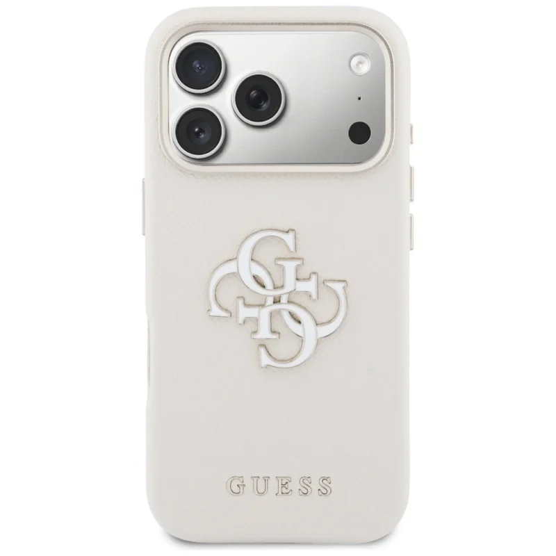 Guess - Pu Fw Resin Logo iPhone 17 Pro - Beige - Θήκη προστασίας iPhone 17 Pro - Image 4