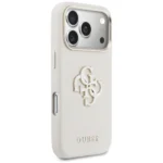 Guess - Pu Fw Resin Logo iPhone 17 Pro - Beige - Θήκη προστασίας iPhone 17 Pro - Image 3
