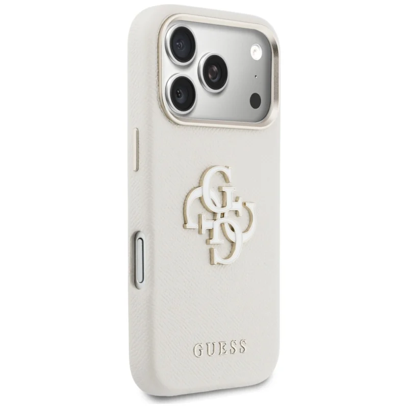 Guess - Pu Fw Resin Logo iPhone 17 Pro - Beige - Θήκη προστασίας iPhone 17 Pro - Image 3