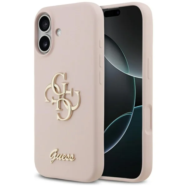 Guess Silicone Big 4G Script Case for iPhone 17 Pink - Θήκη προστασίας iPhone 17 σε Ροζ χρώμα