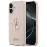 Guess Silicone Big 4G Script Case for iPhone 17 Pink - Θήκη προστασίας iPhone 17 σε Ροζ χρώμα - Image 2