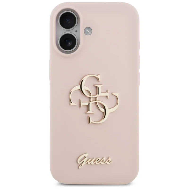 Guess Silicone Big 4G Script Case for iPhone 17 Pink - Θήκη προστασίας iPhone 17 σε Ροζ χρώμα - Image 4