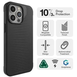 Zagg Luxe Case Λεπτή και κομψή Θήκη προστασίας που αντέχει σε πτώσεις έως 3 μέτρα – iPhone 15 Pro Max (Clear) - Image 3