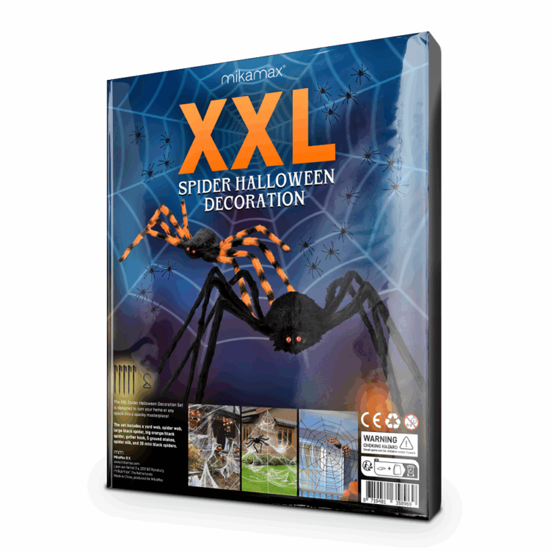 mm XXL Spider Halloween Decoration – Τρομακτική Διακόσμηση για Halloween - Image 4