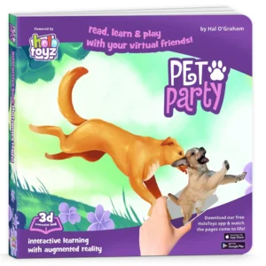 HoloToyz - Pet Party Interactive 4D AR Book Βιβλίο Επαυξημένης πραγματικότητας με εικόνες που ζωντανεύουν σε κινούμενα σχέδια - Image 2