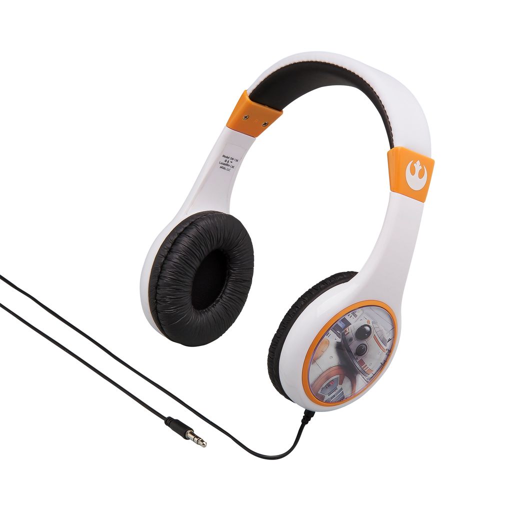 eKids Star Wars Ενσύρματα Ακουστικά με ασφαλή μέγιστη ένταση ήχου για παιδιά και εφήβους (SW-136) (Λευκό/Πορτοκαλί)