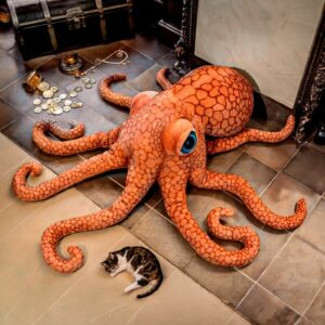 Giant Octopus 150cm – Γιγαντιαίo Λούτρινo Χταπόδι 150 cm - Image 4