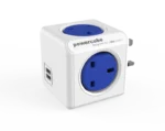 Allocacoc PowerCube Original 5 Outlets – UK With X2 Usb (Blue) - Πολύπριζο 5 θέσεων UK x 2 USB Μπλε - (7200BL/UKOUPC) - Image 2