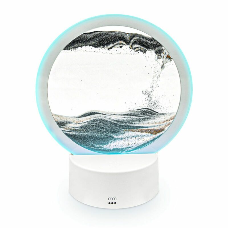 Sandscape Lamp – Περιστρεφόμενο 3D διακοσμητικό φωτιστικό με κινούμενη άμμο (Κυκλικό) - Image 2